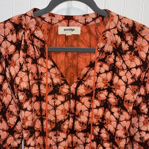 Anthropologie‎ Porridge Elisabeth Boho Peasant Blouse Top Size Small thumbnail 3