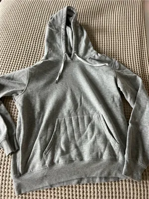 mandee Heather Gray Hooded Pullover Sweatshirt Size M thumbnail 1