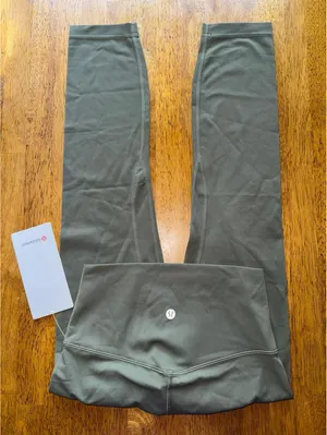 Lululemon Align High Rise 23” Army Green Size 4 NWT thumbnail 1