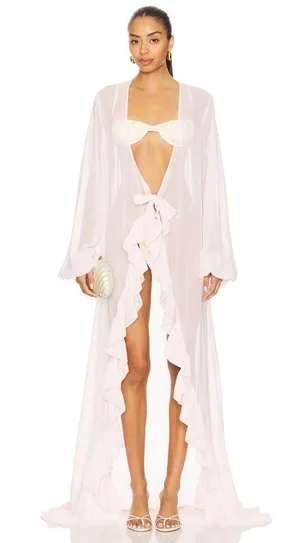 Caroline Constas Charlize Coverup White Womens Size Medium thumbnail 1