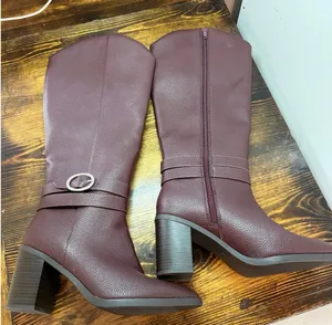 A‎ New Day Red/Brown Heeled Boots Size 8 thumbnail 1