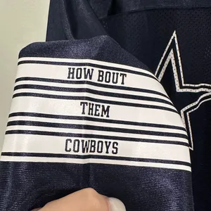 PINK Victoria's Secret Dallas cowboys nfl Navy star Jersey size large! thumbnail 4
