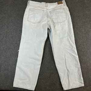 Madewell The Perfect Vintage Straight Jeans Light Wash Distressed Size 33 thumbnail 2