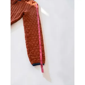 Orvis Womens XS Burnt Orange Quilted Snap Neck Pullover Sweatshirt Mock Neck thumbnail 7