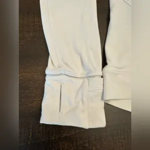 Lululemon White Long Sleeve Quarter Zip Pullover Size 8 thumbnail 2