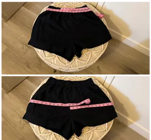 Abercrombie & Fitch Black Elastic Waist Shorts thumbnail 12