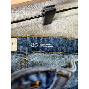 Pilcro Barrel Leg Jeans Blue Denim Women’s Size 25 Modern Effortless Cool Girl‎ thumbnail 6