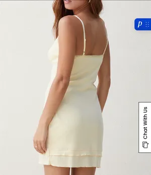 Beverly and beck butter yellow pointelle dress thumbnail 3