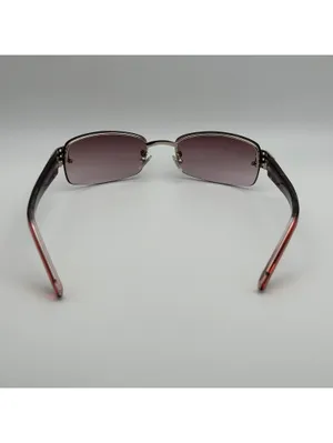 Fossil Women's Rimless Sunglasses with Purple Gradient Lenses and Ombre Arms thumbnail 9