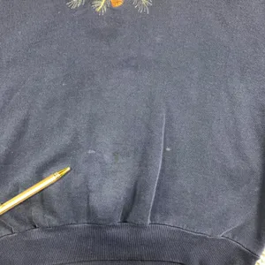 Vintage Cardinal‎ Sweatshirt Women XL 90s Embroidered Mock Neck Grandma Grunge thumbnail 5