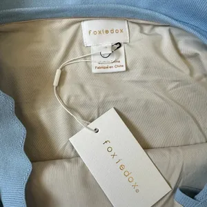Anthropologie Foxiedox Bardot Dress in Baby Blue thumbnail 9