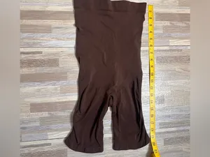 SKIMS Brown High-Waist Shapewear Bike Shorts thumbnail 3