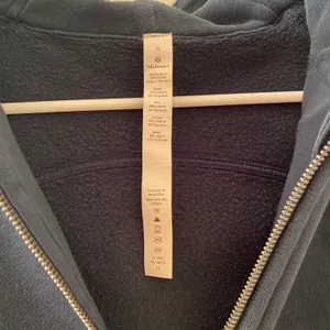 Lululemon Scuba Hoodie Light Cotton Fleece Size 6 Submarine Full Zip thumbnail 5