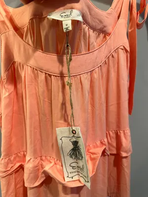 Easel Ruffle Ombre Bow Tie Strap Dress thumbnail 4