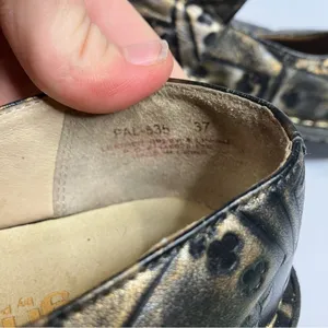 Alegria Paloma poker face‎ mary Jane comfort Shoes gold black size 37 thumbnail 7