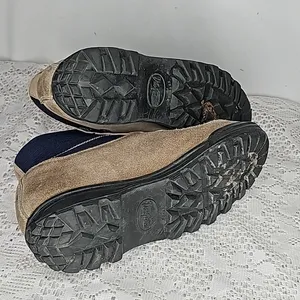 Vasque cowhide VINTAGE Skywalk suede leather gore-tex hiking tan blue boots sz 8 thumbnail 9