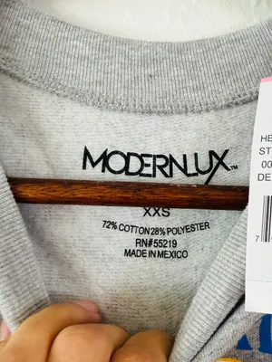 ModernLux Golden State California Bear Graphic Sweatshirt Gray XXS NWT thumbnail 4