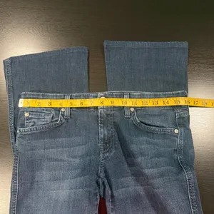 Women’s 7 For All Mankind A Pocket Dark Wash Bootcut Jeans 29 thumbnail 4