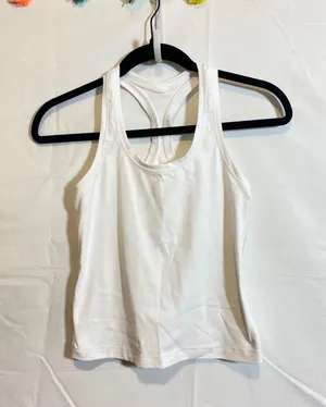 Amazon White Crazy Yoga Fitted Tank Top thumbnail 2