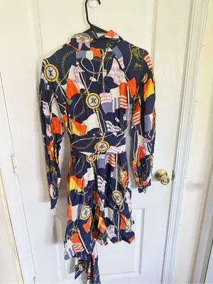 Anthropologie Maeve NEW Nautical Navy Mini Shirtdress thumbnail 9