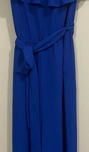 Monteau Blue Strapless‎ Jumpsuit for Weddings thumbnail 1
