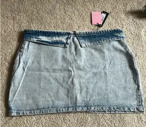 Pretty Little Thing Jean Skirt thumbnail 1