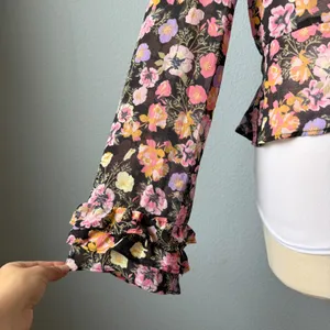 Free People Maybel Floral Blouse Size Medium thumbnail 7
