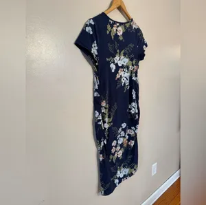 SALE! Navy Isabel Maternity Floral Dress Size M EUC thumbnail 5