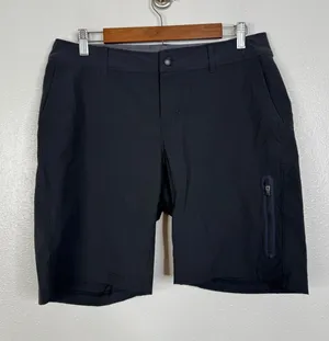 REI Co-op Womens Hiking Shorts Black Grey Size 10 Stretch Outdoor Trail Active thumbnail 1