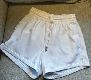 Abercrombie & Fitch White Drawstring Shorts thumbnail 1
