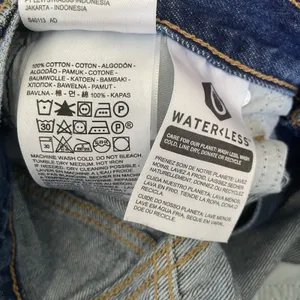 Levi's High Waisted Straight Denim Jeans Distressed Blue Women's Size 25 thumbnail 8