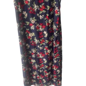 Ease Sport Vintage Size‎ 8 Blue Floral Linen Blend Dress & Cardigan Cottage thumbnail 9