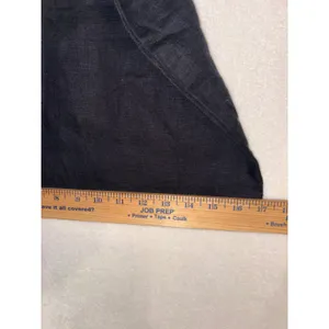 Anthropologie Pleated Culotte Trousers Black 100% Linen Wide Leg Cropped NWT Med thumbnail 11