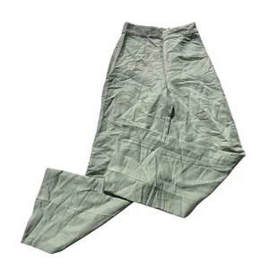 & Other Stories Linen Blend Mint High Waist Wide Leg Pants 2 thumbnail 1