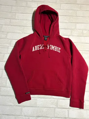 Abercrombie Y2K 90s Hooded Sweatshirt Size Medium thumbnail 1