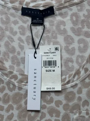 Sanctuary Women's Bale Traveler Leopard Print Scoop Neck Pullover T-Shirt. nwt thumbnail 4