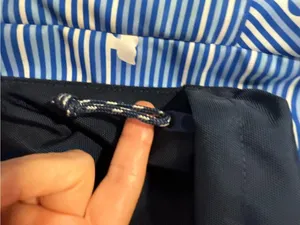 Vineyard Vines Whale Blue and White striped Backpack thumbnail 3