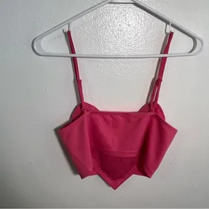 Shein‎ Women's Size 6 Heart Pattern Tank Top Pink Pearls Sleeveless Sweetheart thumbnail 8
