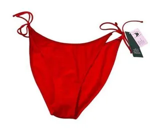 New Wild Fable Women’s Red String Bikini Bottoms Size Medium NWT thumbnail 1