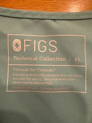 Figs women’s Catarina seaglass scrub top size xlarge. thumbnail 5