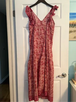 Faherty Hyland Sun Up Block Print Maxi Dress thumbnail 3