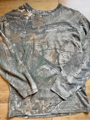Vintage Realtree Camo Cotton Long Sleeve Shirt Size XL thumbnail 1