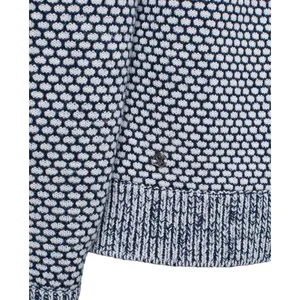 Lululemon Yogi Crew Sweater Size 4 Inkwell Blue Honeycomb Knit Thumbholes‎ 243 thumbnail 4