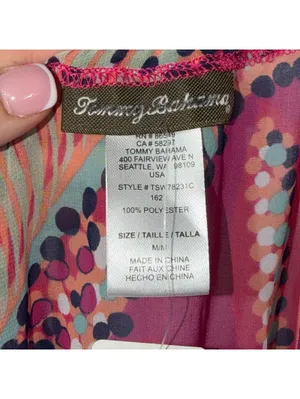 Tommy Bahama Carnival Lights Chiffon Maxi Dress Size Medium NWT thumbnail 8