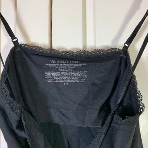 Victoria's Secret Black Lace Trim Ruched Bust Camisole Tank Top Small Festival‎ thumbnail 4