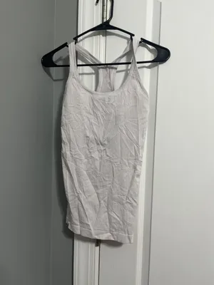 White Lululemon Ebb To Street Tank Top thumbnail 1
