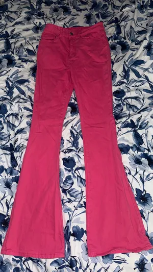 Amazon Pink Flare Jeans thumbnail 1
