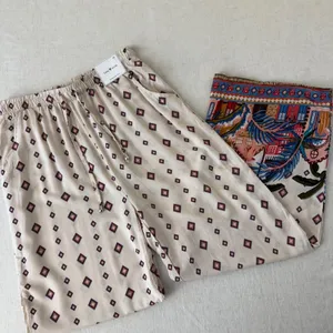 Love Wish Womens Large Wide Leg Tropical‎ Border Print Rayon Elastic Waist Pants thumbnail 11