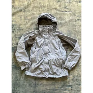 The North Face Light Blue Dark Gray Color Block Waterproof Hyvent Jacket M thumbnail 9