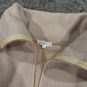 Aemi + Co Tan Oversized Hoodie Sweatshirt thumbnail 3